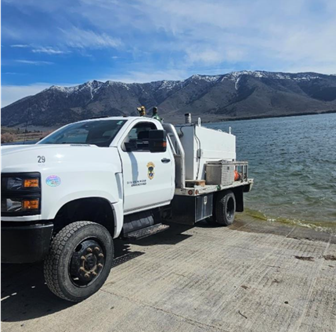 Henrys Lake stocking truck