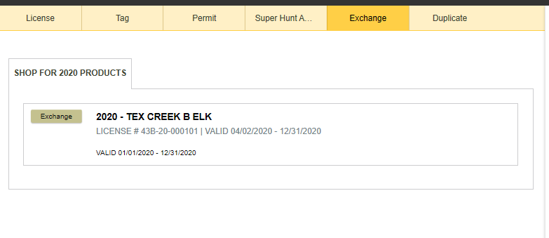 How to exchange an elk tag online