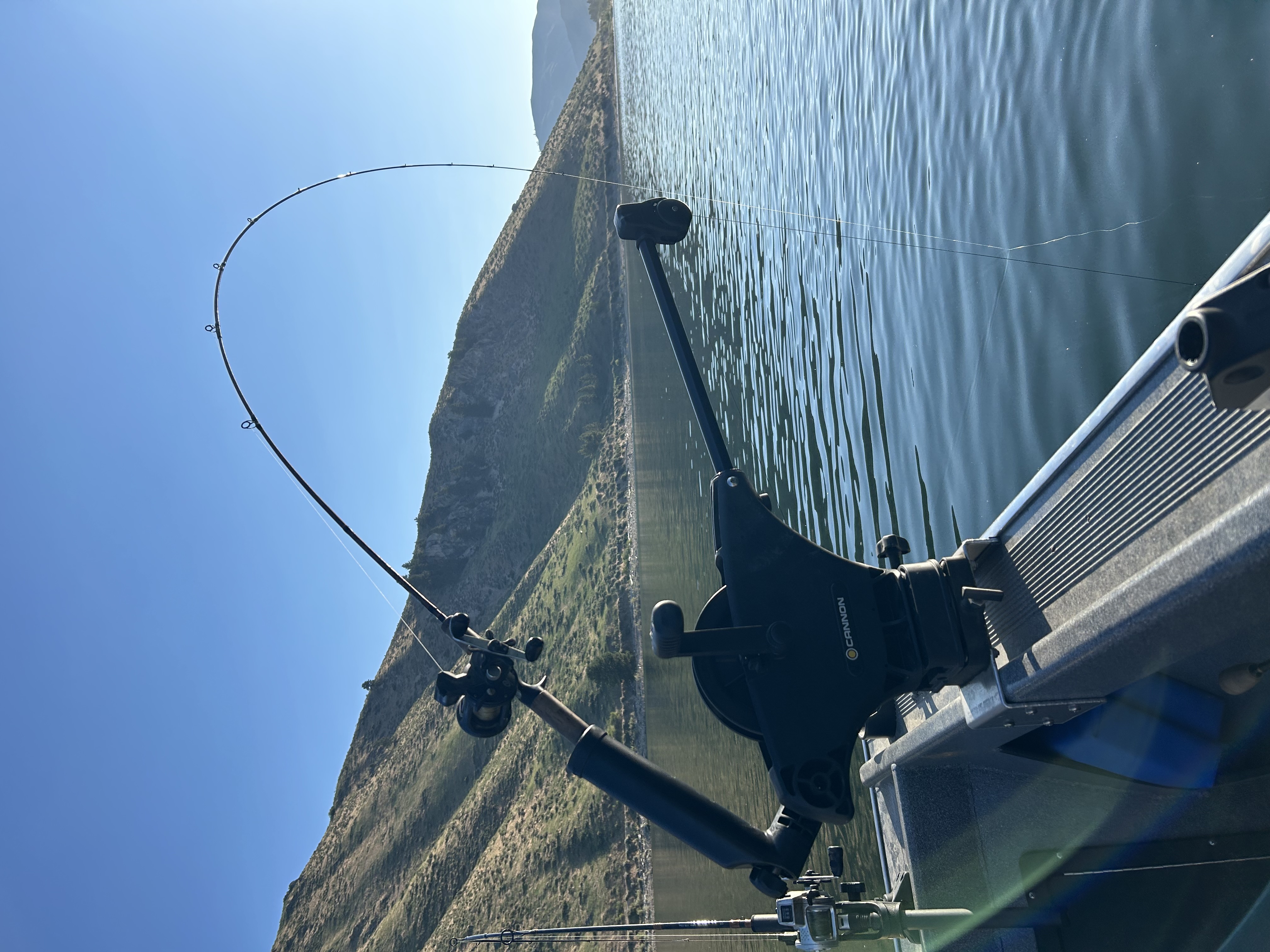 Downrigger on a boat