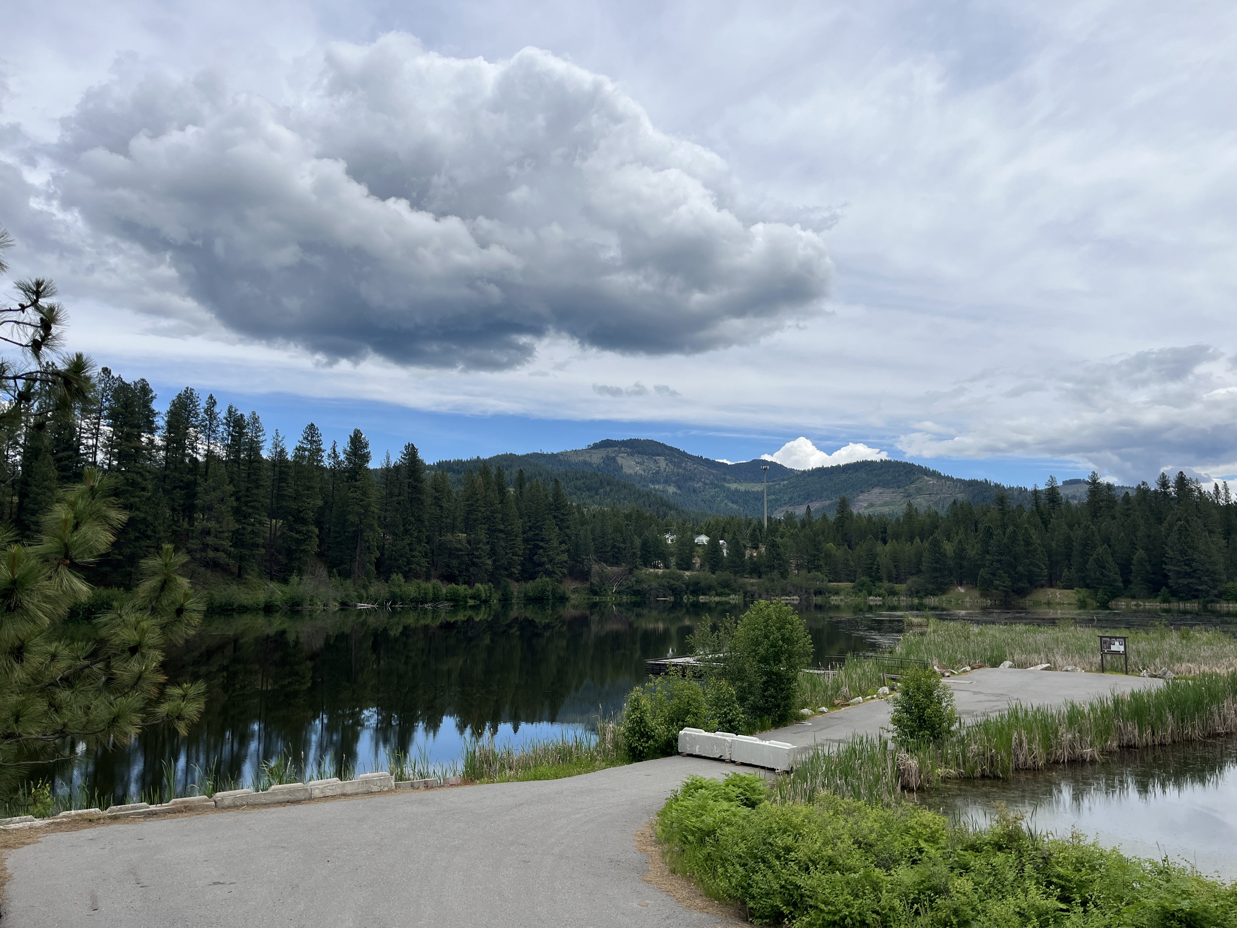 Closure of parking area at Crystal Lake access site in North Idaho.