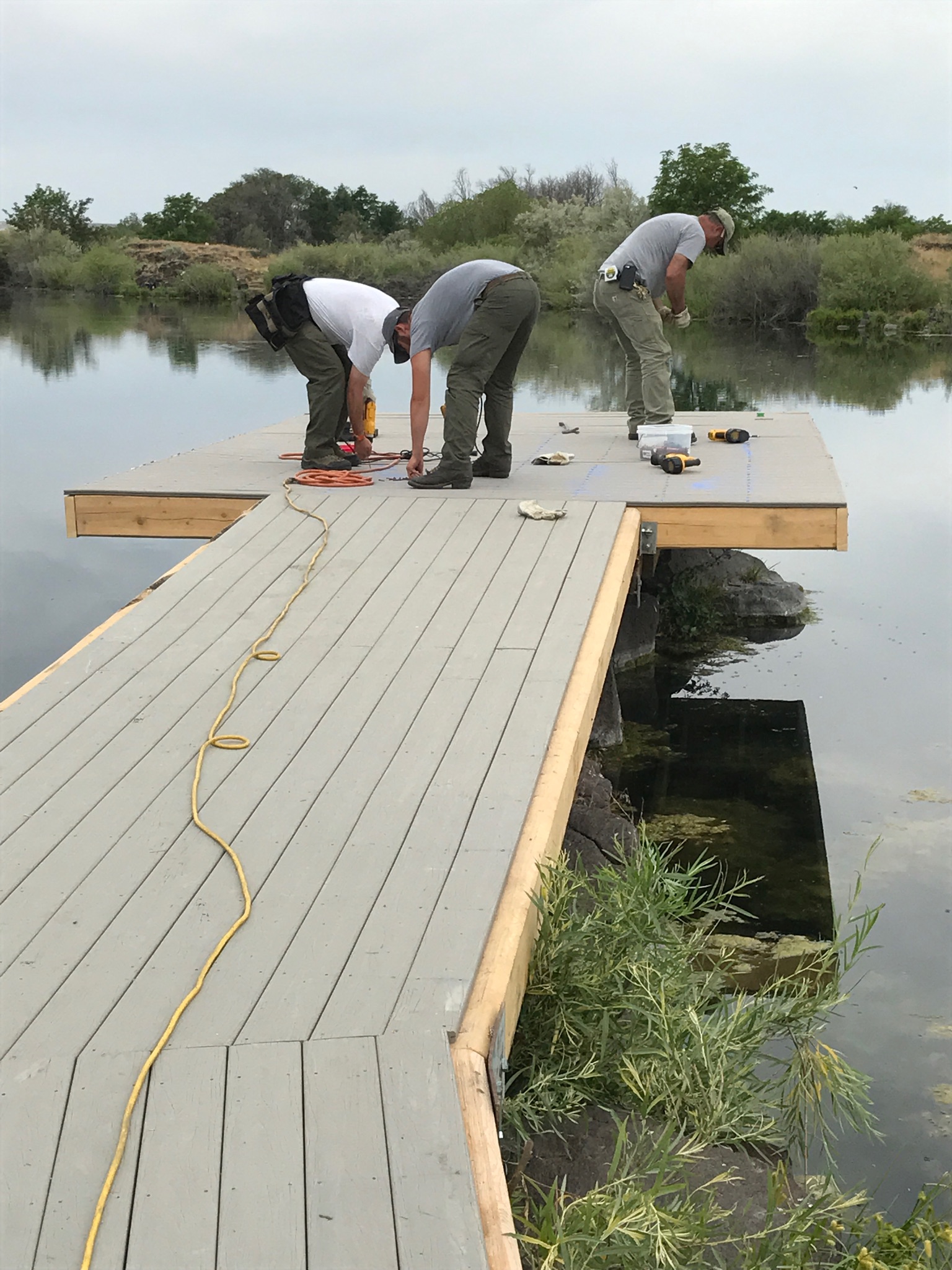 New ADA Fishing Dock on Oster Lake #1