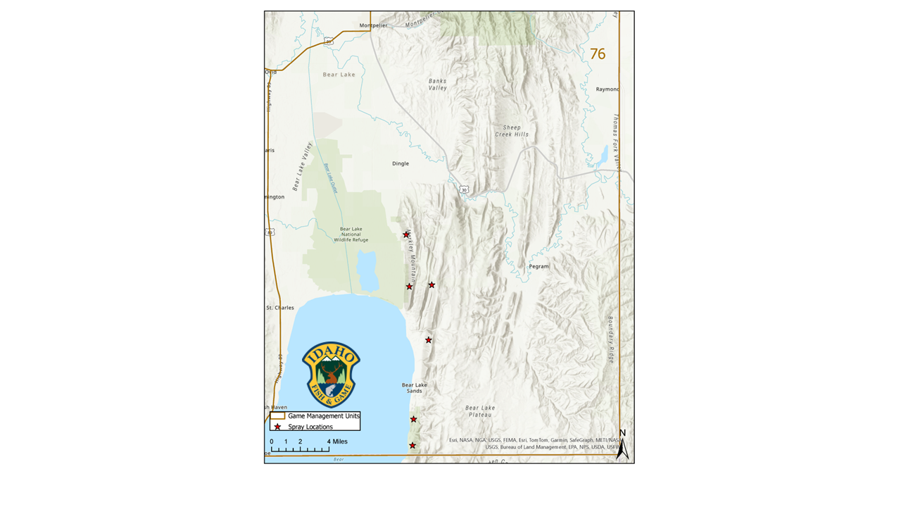 Herbicide treatment locations R5