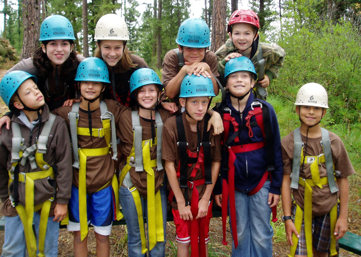 zip line, youth conservation camp