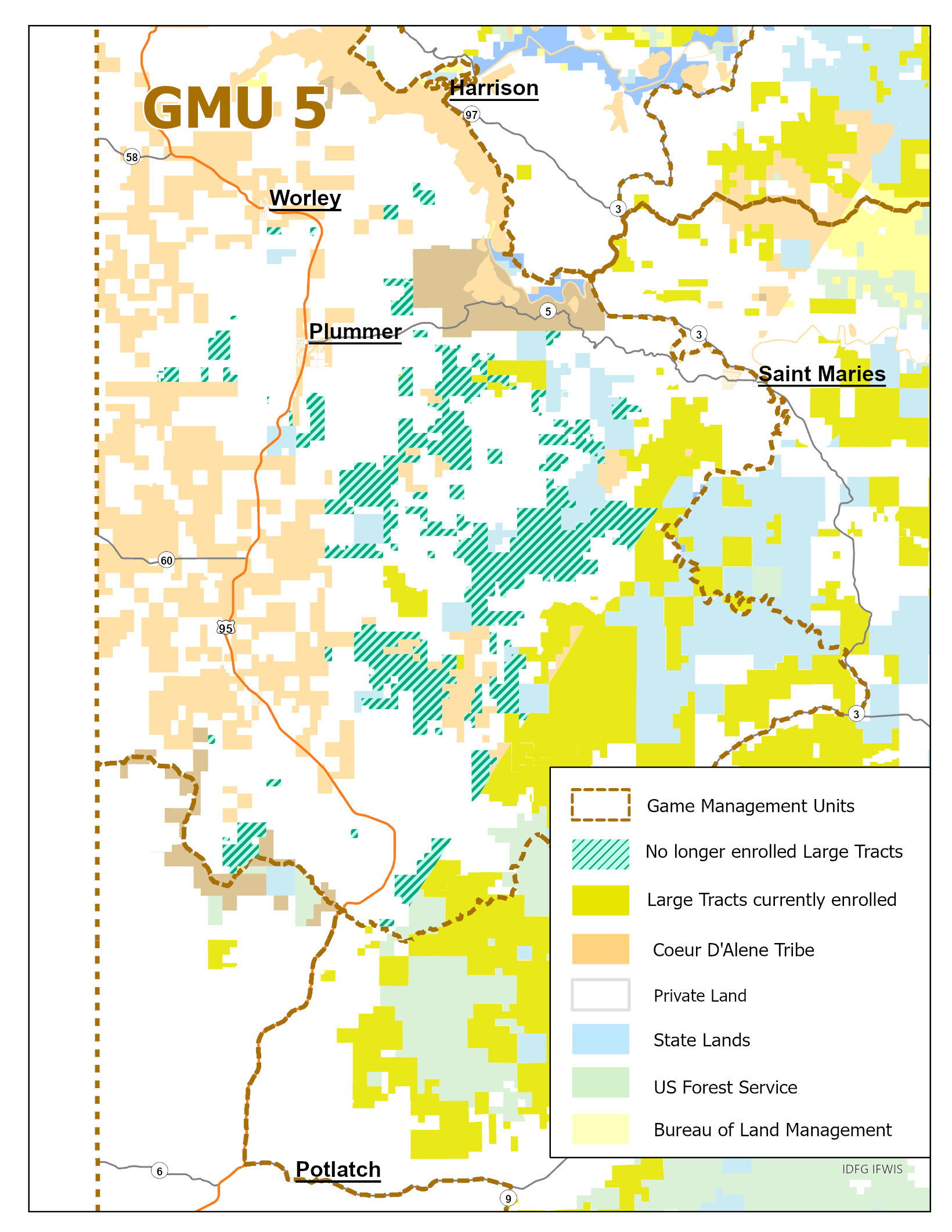 Large Tracts Program land ownership changes in the Panhandle Region