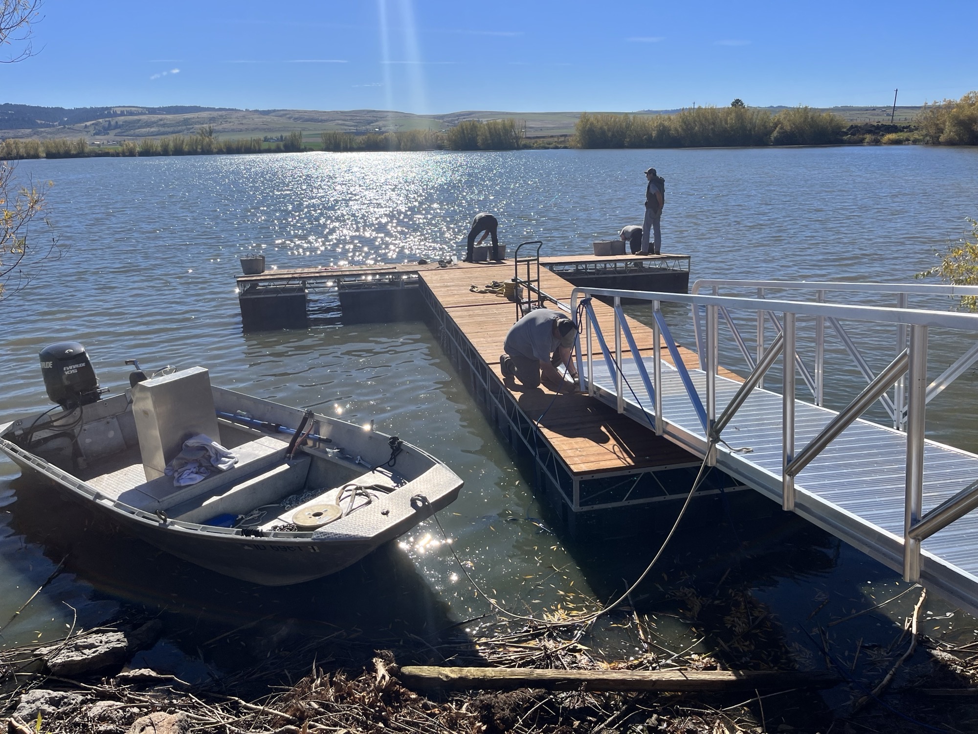 Tolo Lake new fishing dock