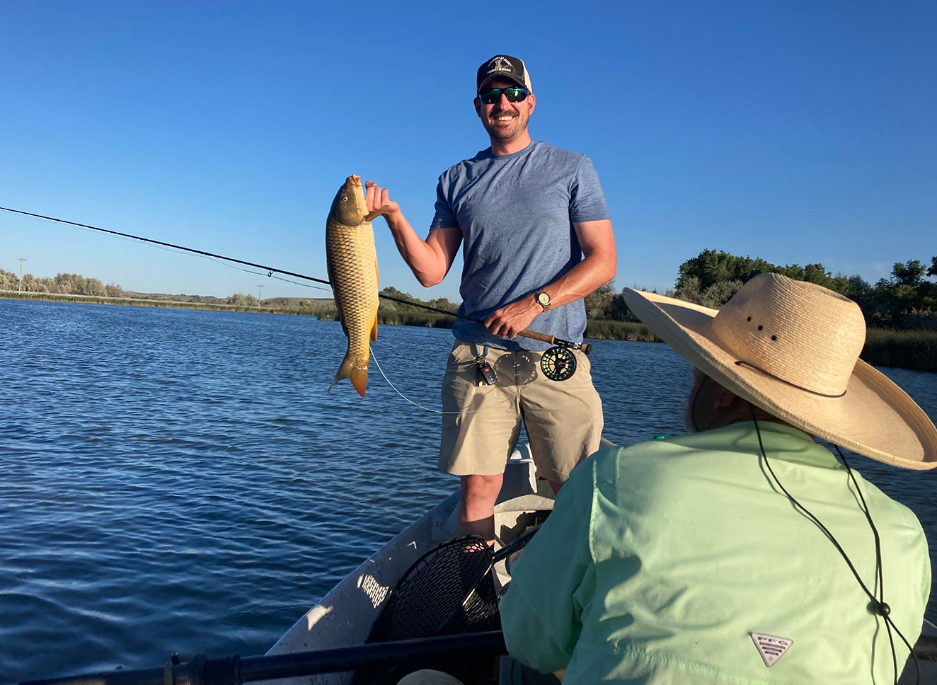 Common carp are an exciting fish to catch on a fly rod.