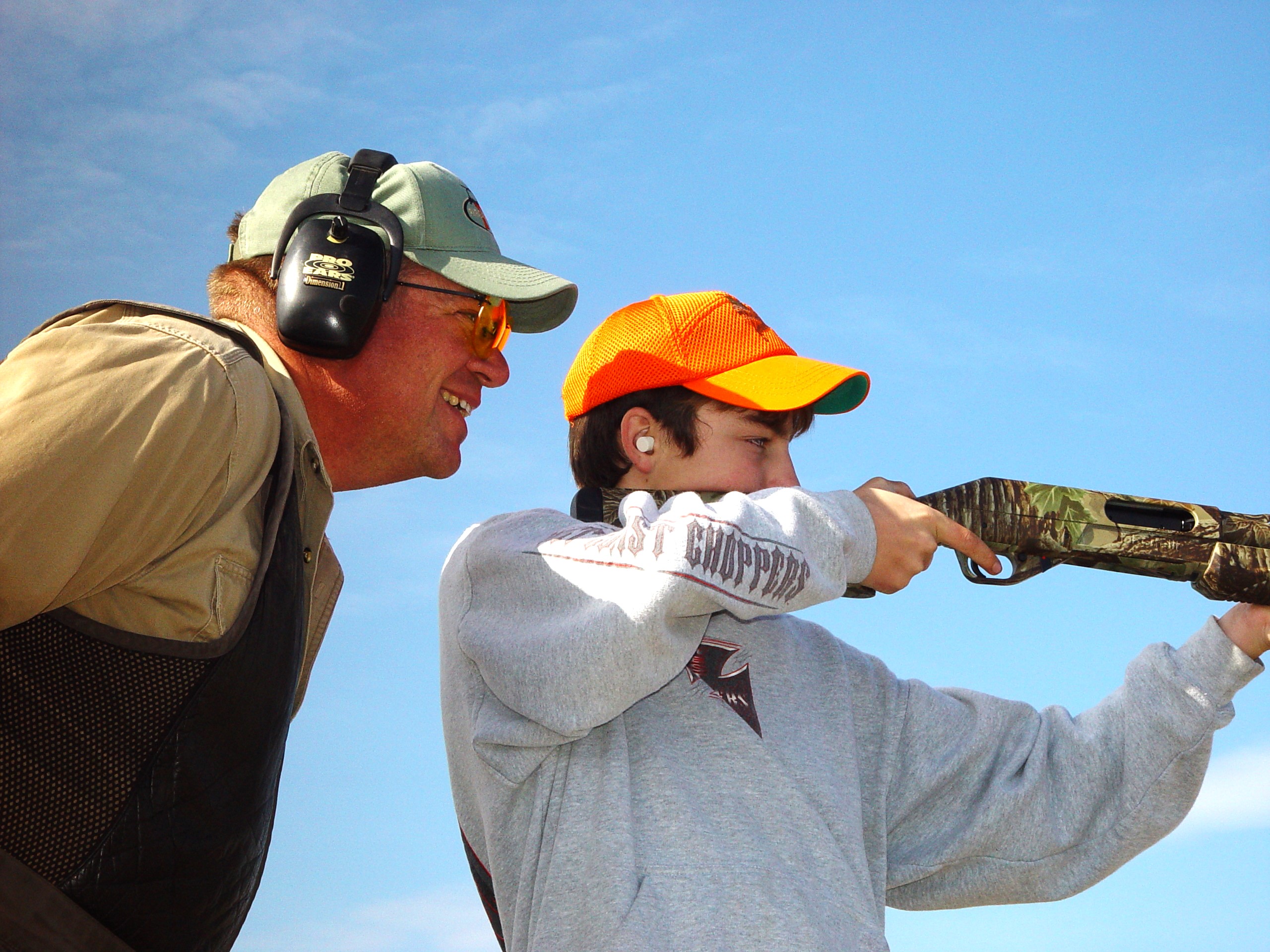 Youth shotgun instruction