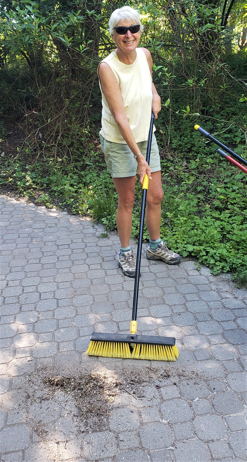 Volunteer sweeping