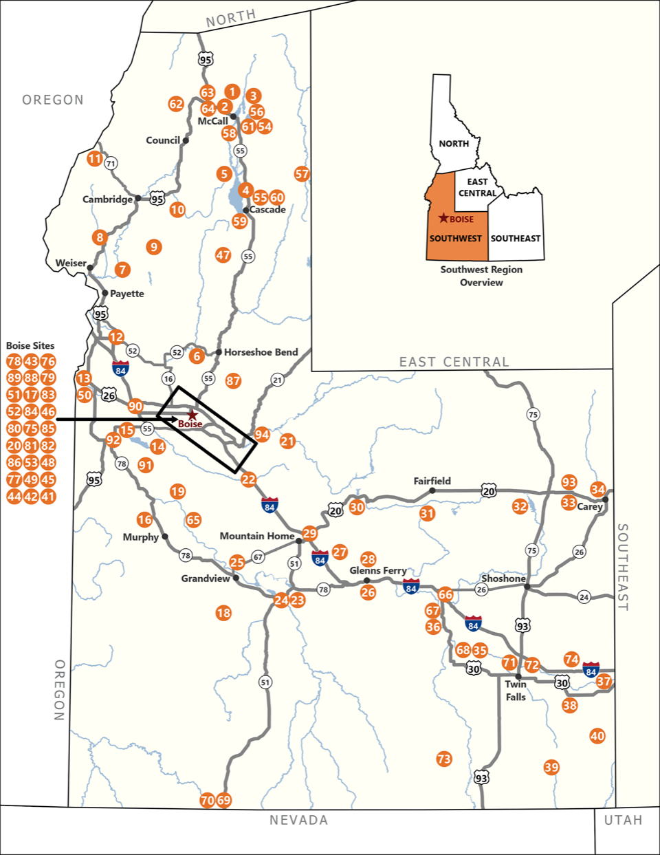 Idaho Birding Trail: Southwest Region | Idaho Fish and Game