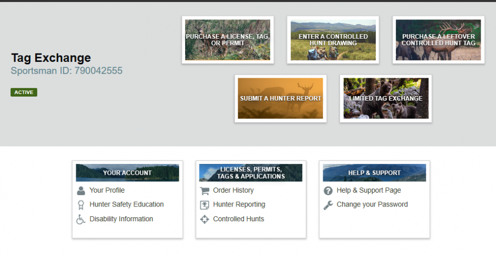 How to exchange an elk tag online Idaho Fish and Game