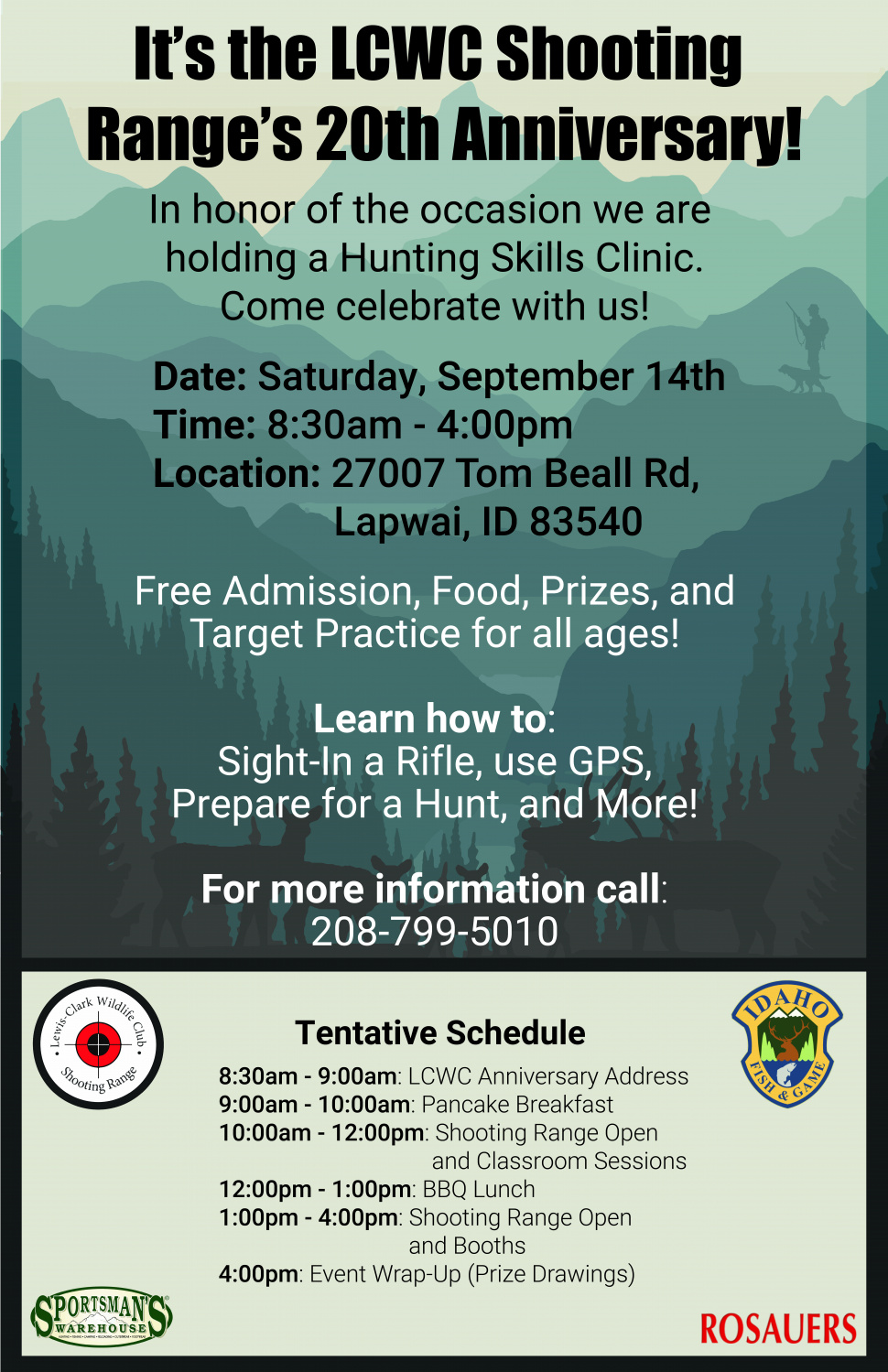 Hunting skills clinic set for Sept 14 at shooting range in Lapwai