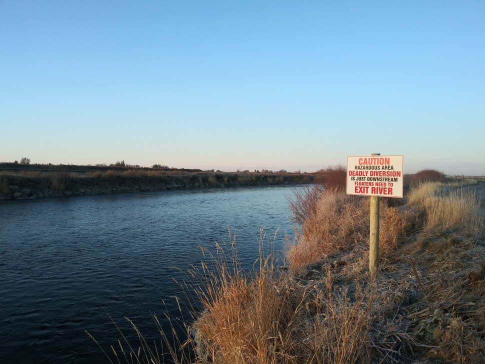 New signs placed along Teton River warning floaters of approaching ...