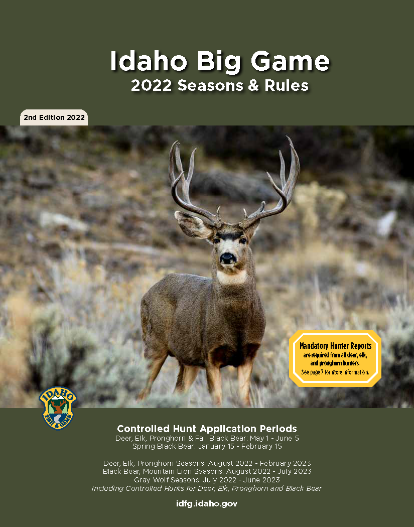 2022 Big Game Seasons and Rules Idaho Fish and Game