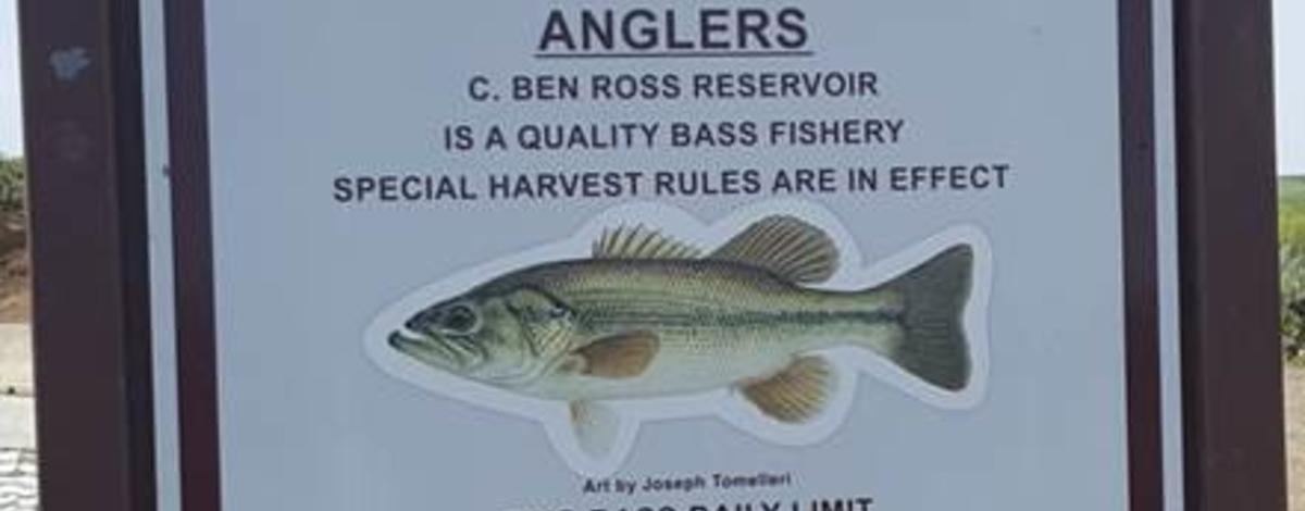 C. Ben Ross Reservoir Sign