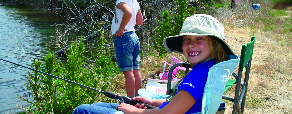 girl fishing July 2007