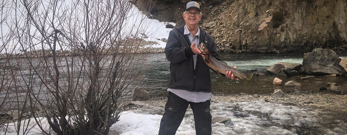 USR steelhead angler March 2026 nr Stanley