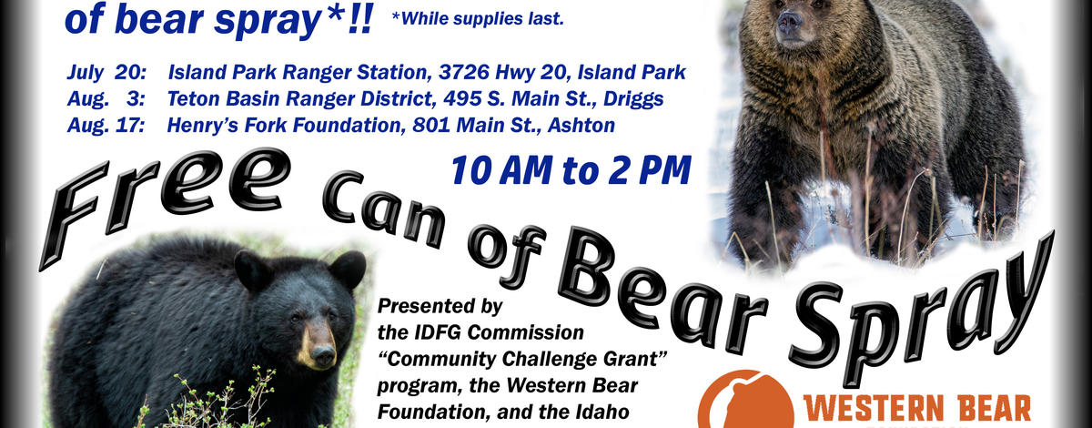 Bear Spray Event Flyer