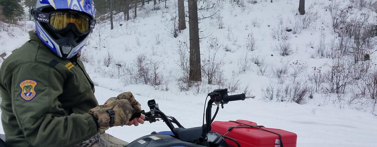 Idaho Conservation Officer winter patrol