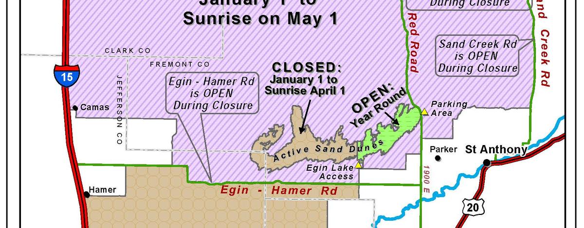 Egin Hamer winter closure map