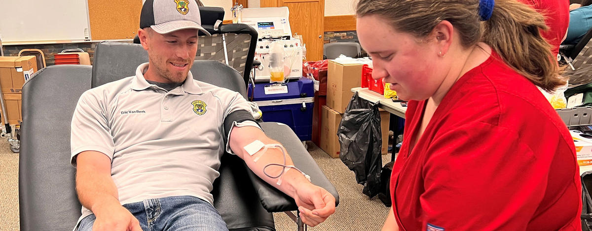 Staff from the Magic Valley Region sponsor a Red Cross Blood Drive