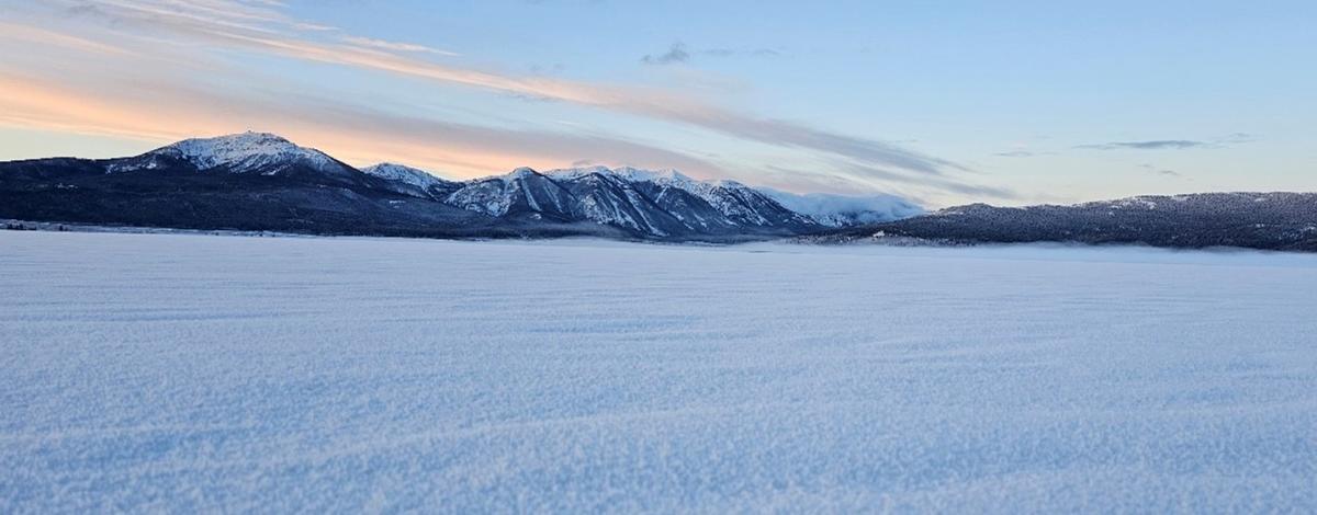 Snowy Landscape of Henrys Lake