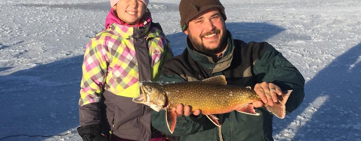 Ice Fishing Brook Trout
