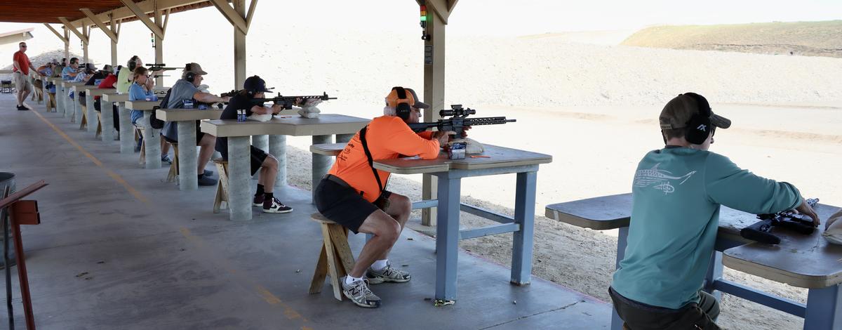 Shooters at Blacks Creek Range near Boise