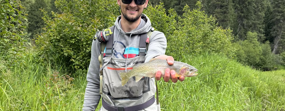 Luke Anderson with his record Westslop cutthroat trout (cropped)