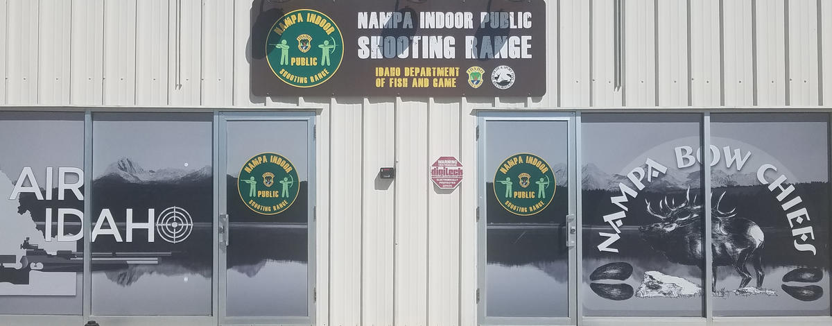 Front of the Nampa Indoor Public Shooting Range Building