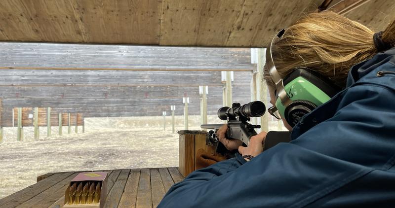 Shooting downrange at the Farragut Shooting Range Center