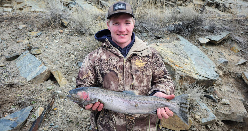 USR steelhead angler nr Ellis - March 2026