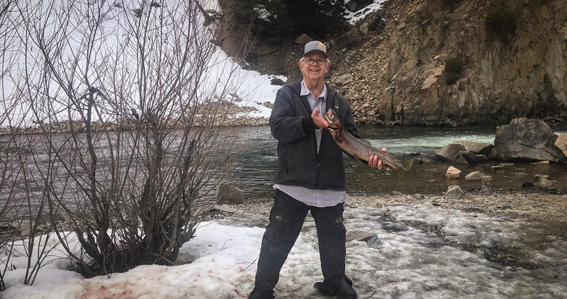USR steelhead angler March 2026 nr Stanley
