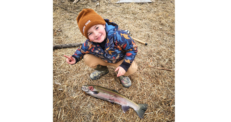 USR angler with first steelhead - Feb 2026