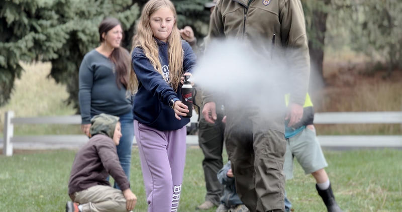 North Idaho Bear Fair bear spray practice