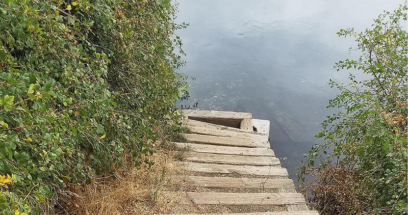 Public access point into Billingsley Creek at the Hagerman WMA