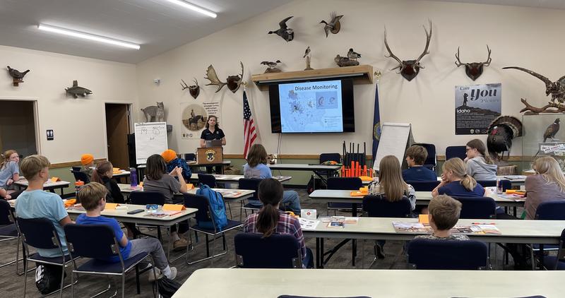 Hunter education class at the Farragut Shooting Range Center