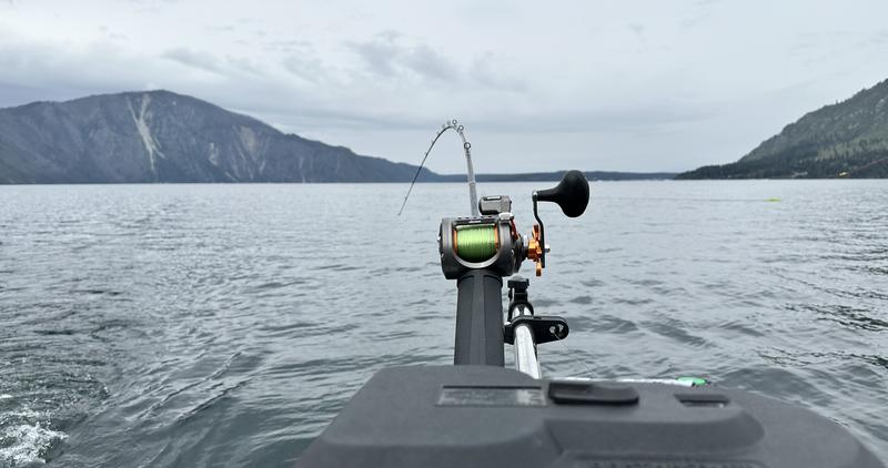 Fishing for rainbow trout on Lake Pend Oreille