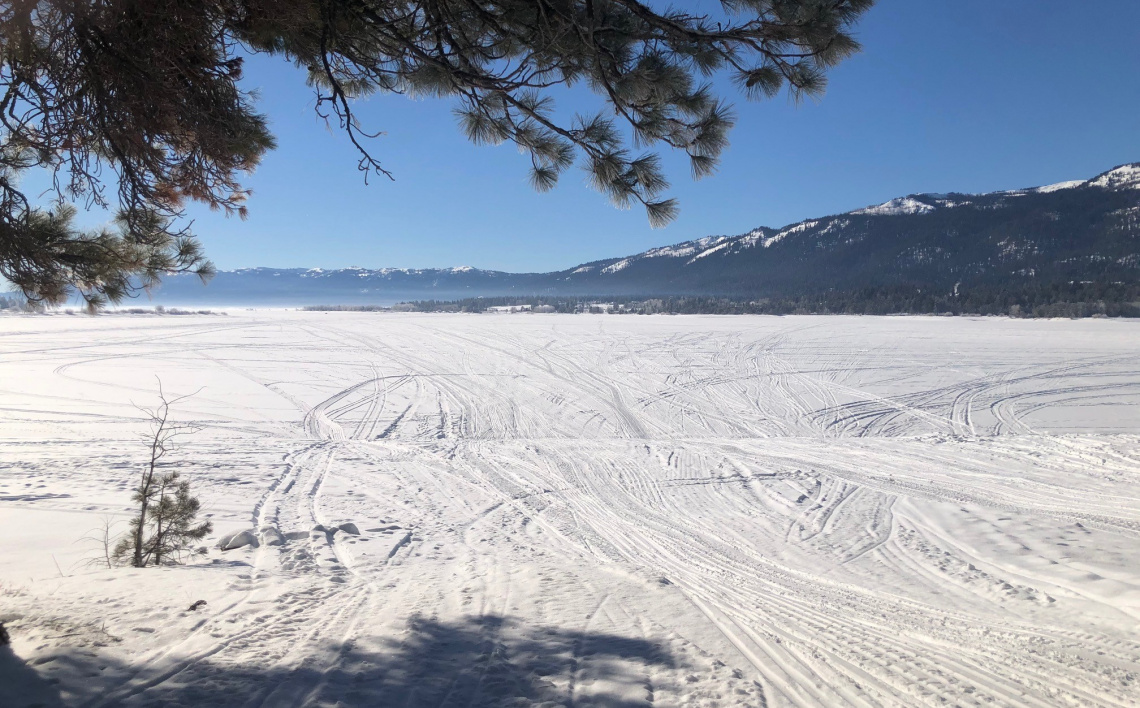 Lake Cascade Ice Conditions Jan. 25, 2022