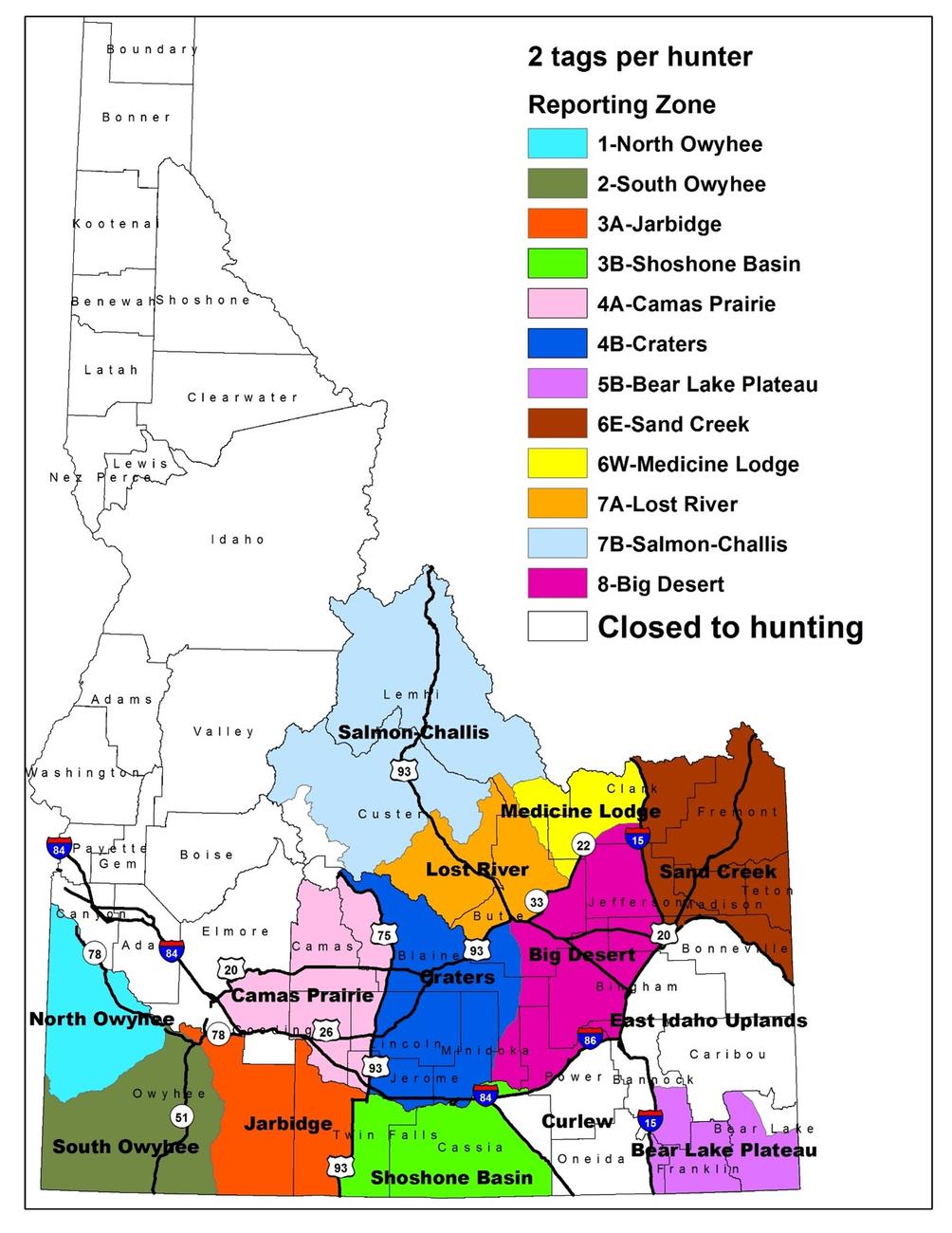 Sagegrouse harvest season and tag proposals, 20232024 Idaho Fish