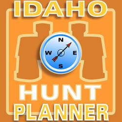 idaho hunt planner logo graphic art