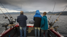  the Ryan Roslak family fishing for rainbow trout on Lake Pend Oreille October 2015
