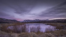 Edson Fichter Fishing Pond and the Bannock Range - Idaho