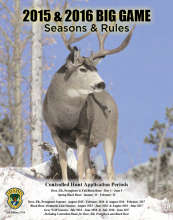 Big Game Seasons and Rules 2015 - 2016