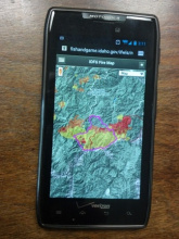 Fire Map on a phone