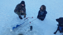 Ice Fishing on SPring Valley Reservoir