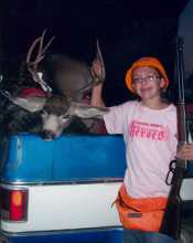 Allie Ward with first deer