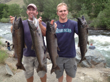 Salmon Fishing Little Salmon River in 2015