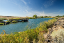 Hagerman fishing pond wide shot