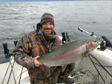 Rainbow trout caught on Lake Pend Oreille