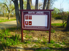 Martin Landing sign April 2013